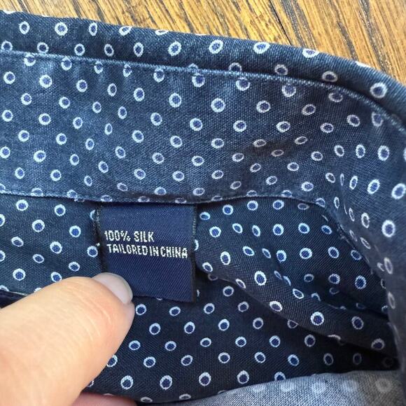 Nat Nast American Fit Silk Size XL Mens One Pocket Dot Pattern - Picture 4 of 6